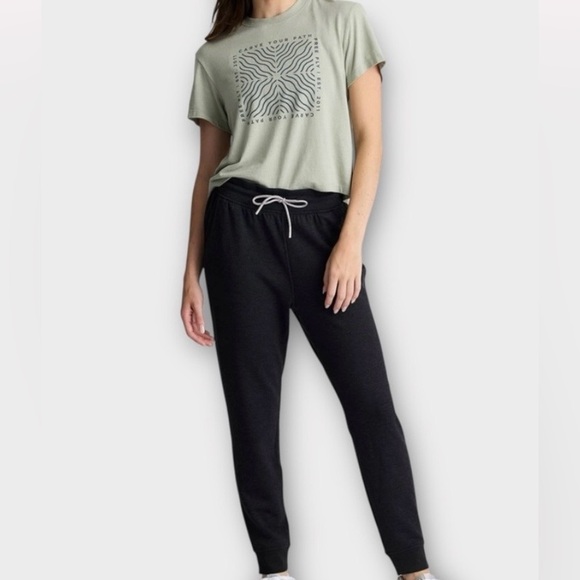 Free Fly Apparel Pants - Free Fly Apparel Black Track Pants with Drawstring